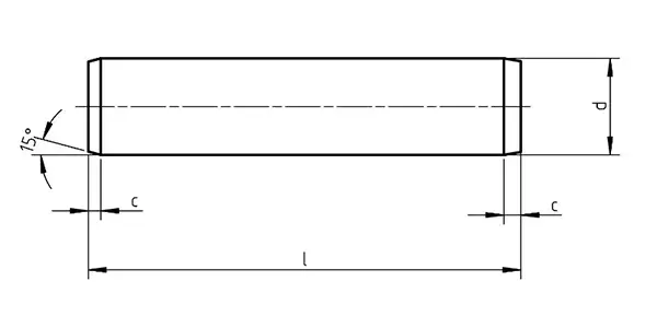 Dowel Pins Drawing