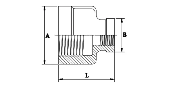 Reducing Couplings Drawing