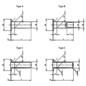 Rivets For Brake Linings and Clutch Linings Drawing