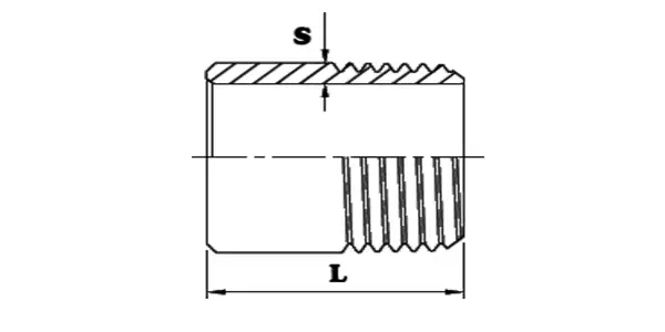 Socket Weld Nipples Drawing