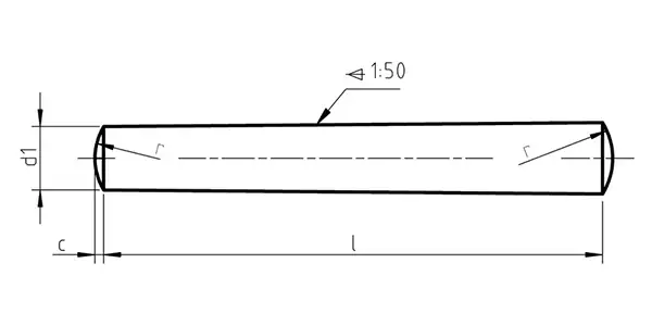 Taper Pins Drawing